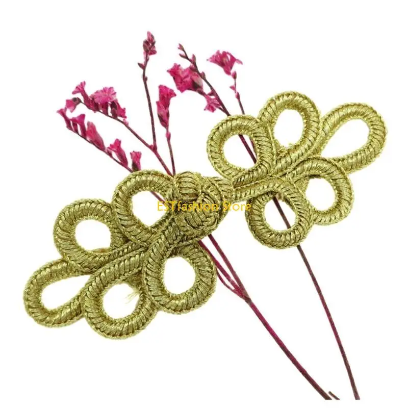 

Y5gc пять листьев кнопка для рубашки Cheongsam Gold Wire Castener для шитья