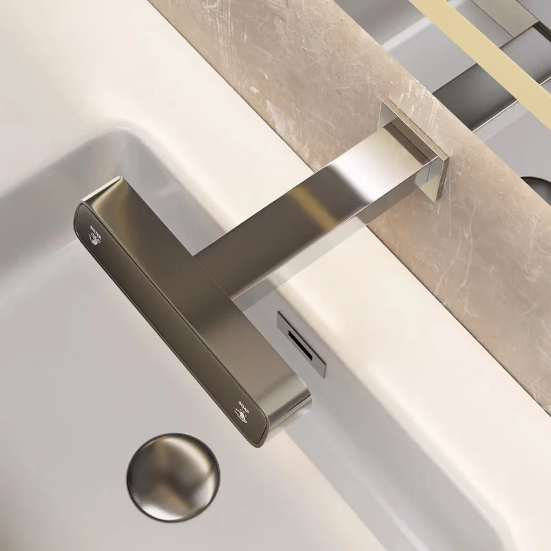 Modern Engineering Residential Single Hole Wall Mounted Brass Two-in-One Sensor Soap Dispenser Faucet
