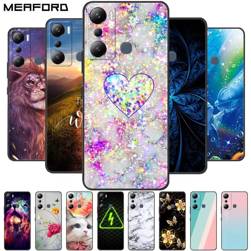 For Infinix Hot 20i Case Cover Bumper On For Infinix Hot 20i TPU Soft Silicone Back Cover Case Hot20i X665C X665E Coque Fundas