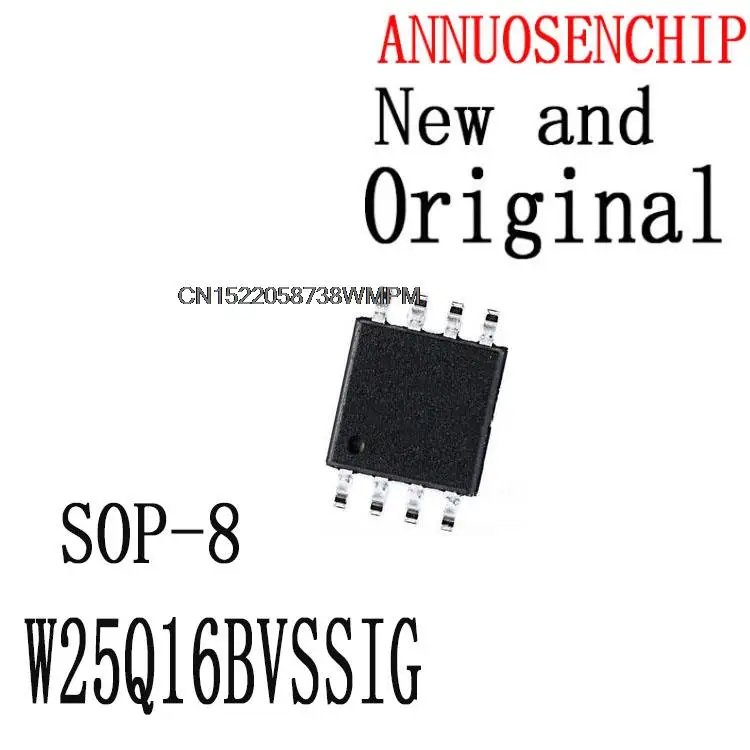 

100шт W25Q16BVSIG W25Q16 25Q16BVSSIG 25Q16 SOP-8 новый оригинальный IC W25Q16BVSSIG