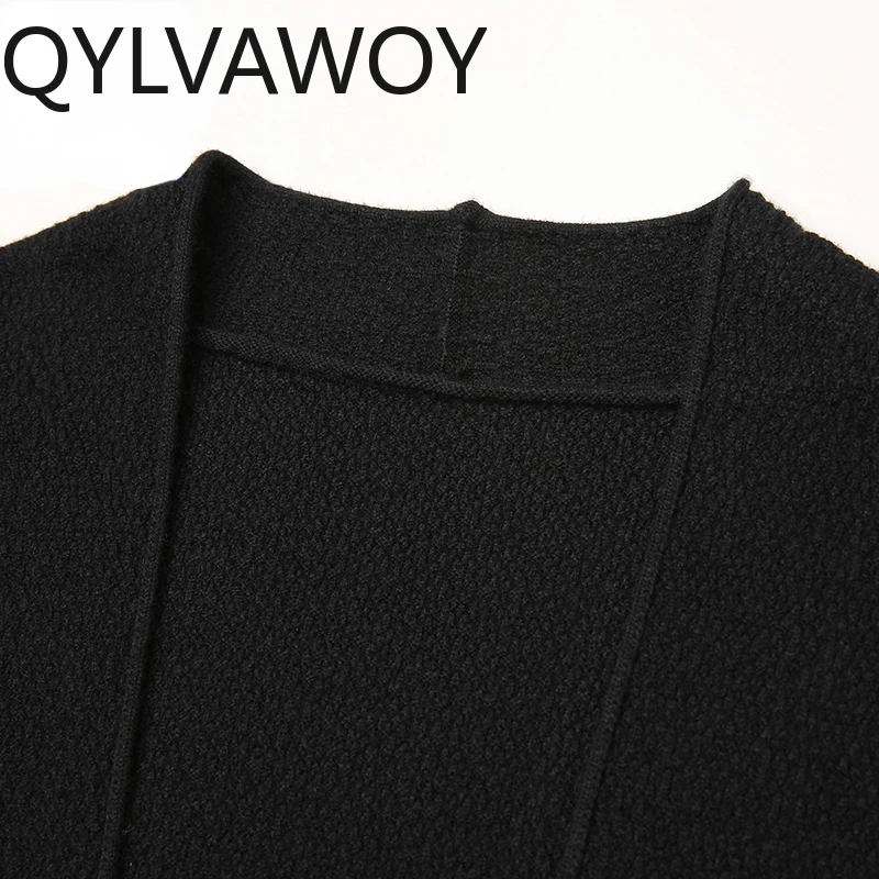 QYLVAWOY Cardigans for Men Sweaters Fashion Top Business Casual Mens Sweater Spring Autumn Knitted Sweater 2024 Sueter Masculino