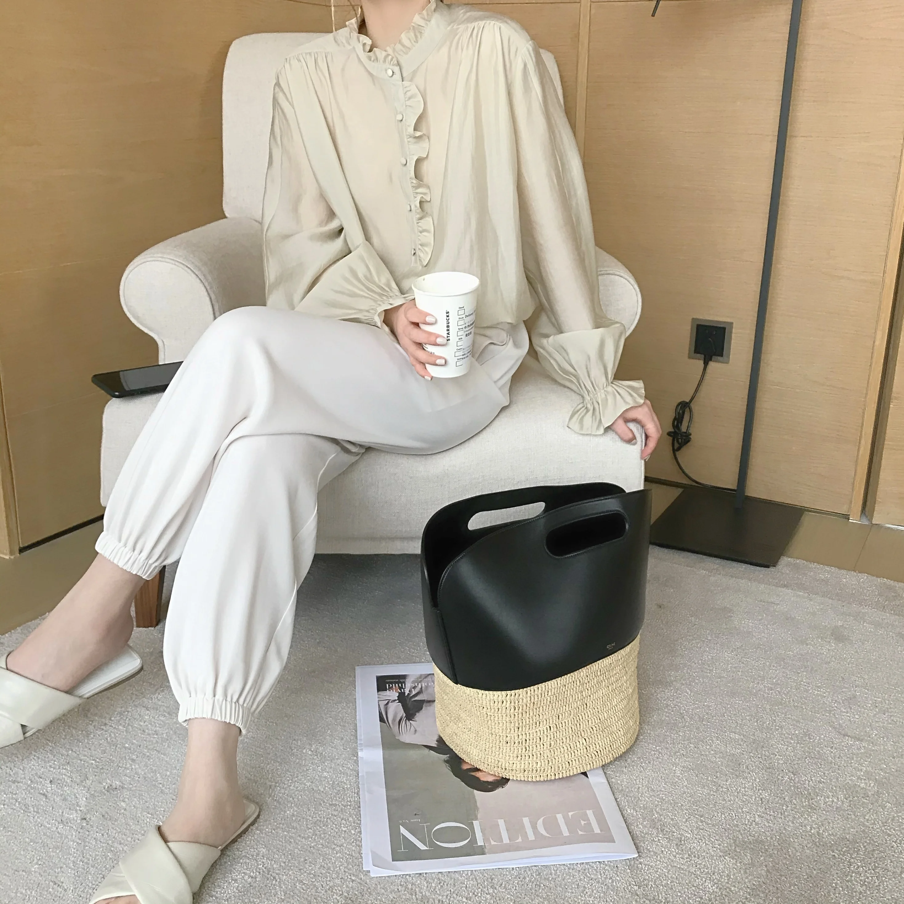 

Блузка Taco Studios из шелка с защитой от солнца, с мерцающей кружевной отделкой, длинными рукавами, свободного кроя, однотонная, для повседневной носки