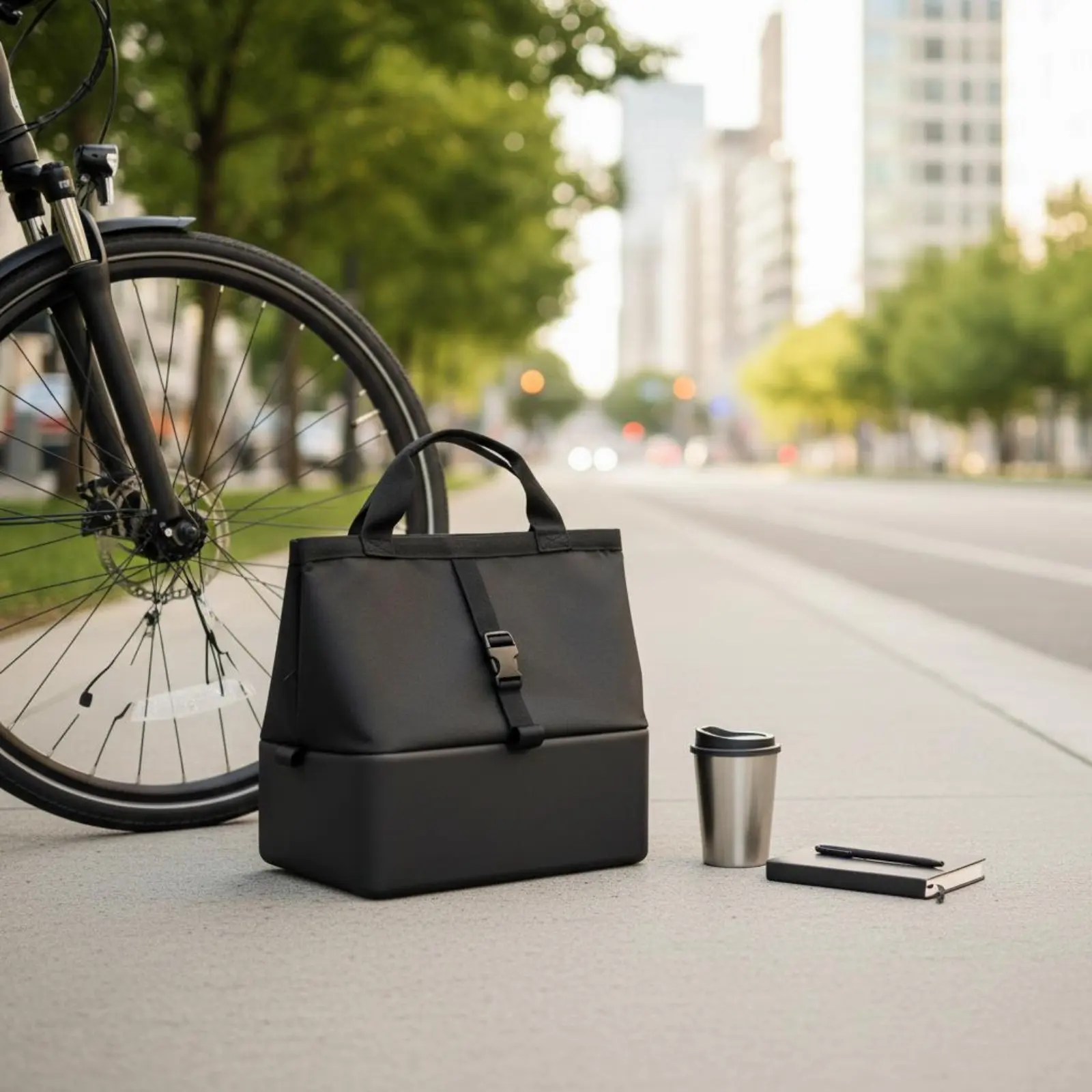 

Folding Bike Basket Bag Large Capacity Rear Bike Basket Bag Heavy Duty Waterproof for Commuters, Grocery Shopping, Pet Transport