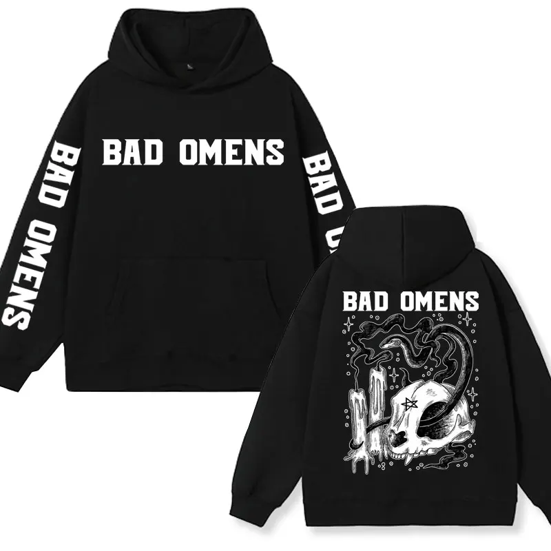 

Rock Band Bad Omens New Graphic hoodie men women Harajuku Gothic Clothes Vintage Fashion Oversized New in sweatshirts Streetwear