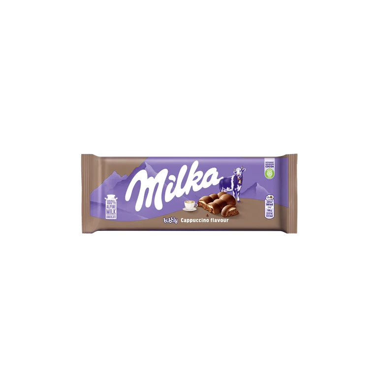 Milka Bubbly Milk Chocolate with Cappuccino Flavor: A