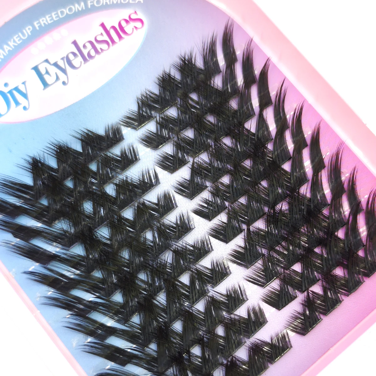 HBZGTLAD10row Fairy Lash Clusters Manga Cluster Wimpern Wimperncluster Wispy Wimpernverlängerungen Natürlicher Look C/D Curl Einzeln – Detail 4