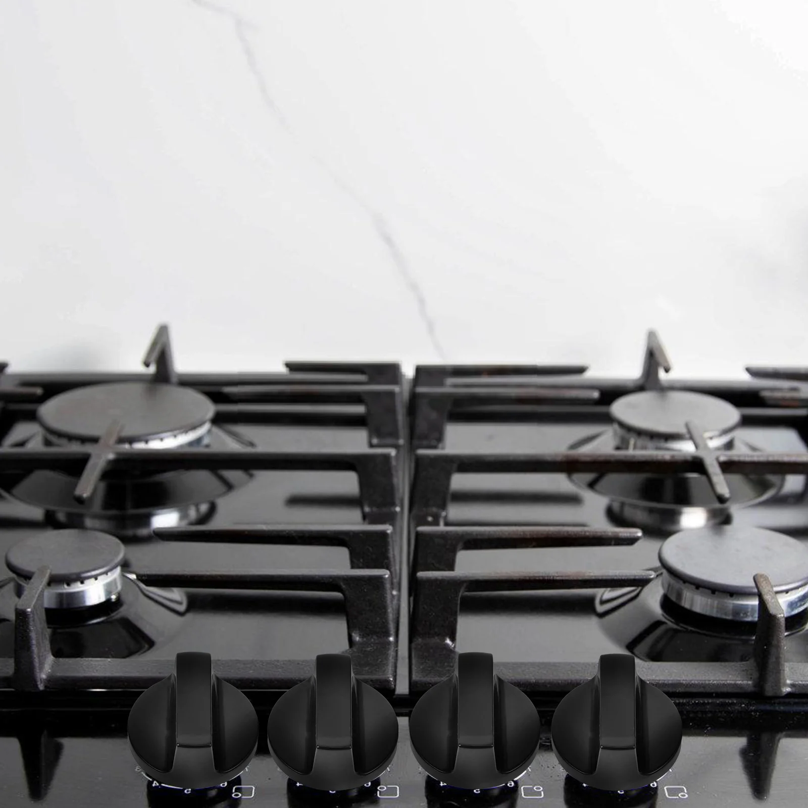 

2pcs Gas Stove Knobs Replacement Hobs Universal Cooker Supplies Durable Ergonomic Design Easy Install Fits Most Stoves