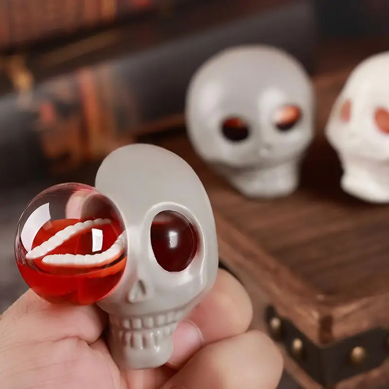Skeleton Squeeze Toy Halloween Fun Head Slow Rising For Kid Adult Stress Relief Relaxation Toys Gifts 2026