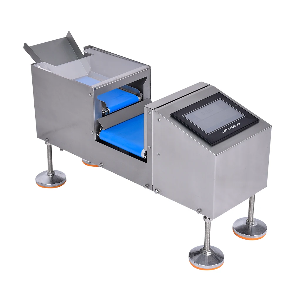 Online Small Double Segment Check weigher D2 Belt Speed Can Be Adjusted For Small Food