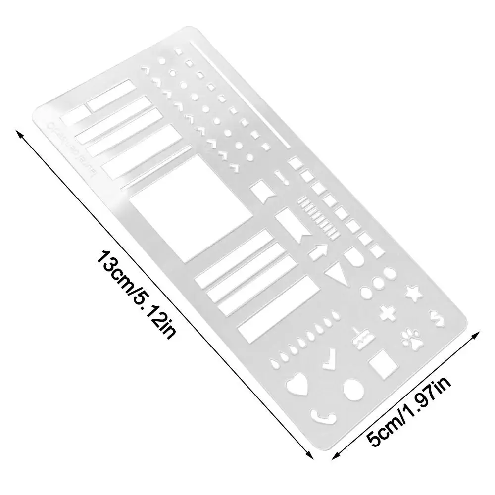 Manual Templates for Planning Calendar Reusable Transparent Handmade Flexible Record Template Dot Grid Log Planning Template
