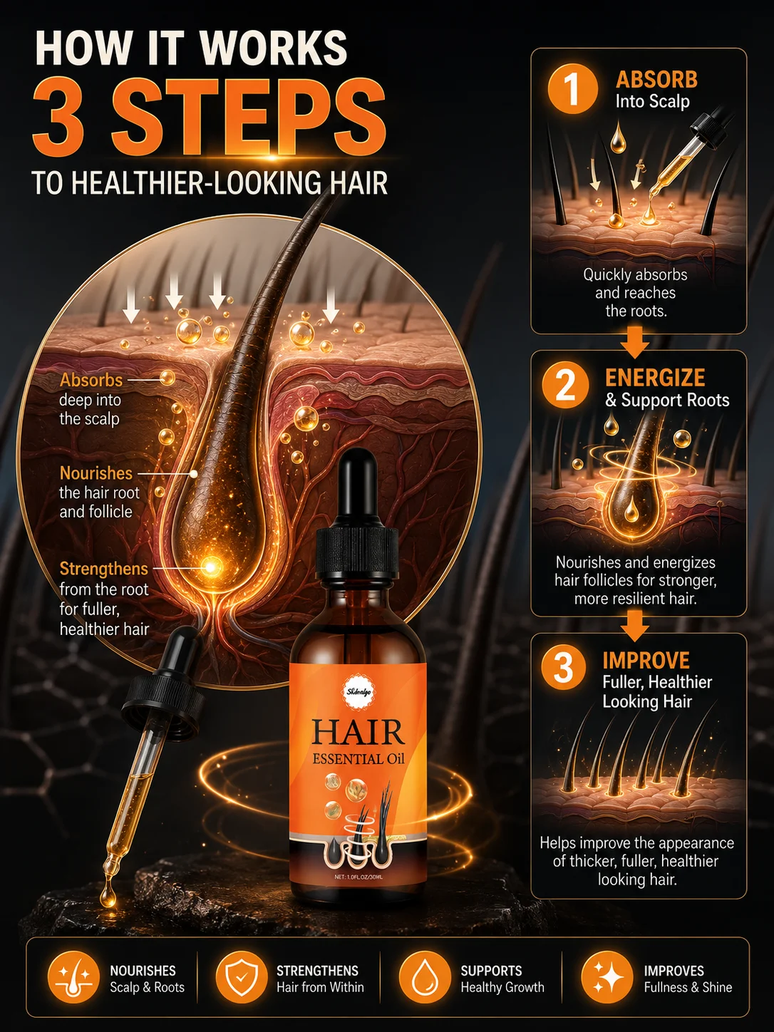 High Praised Gen-2 Scalp Liquid Comb, Easy To Apply Hair Care Essence, Solve Your Hair Appearance Concerns, Free Shipping