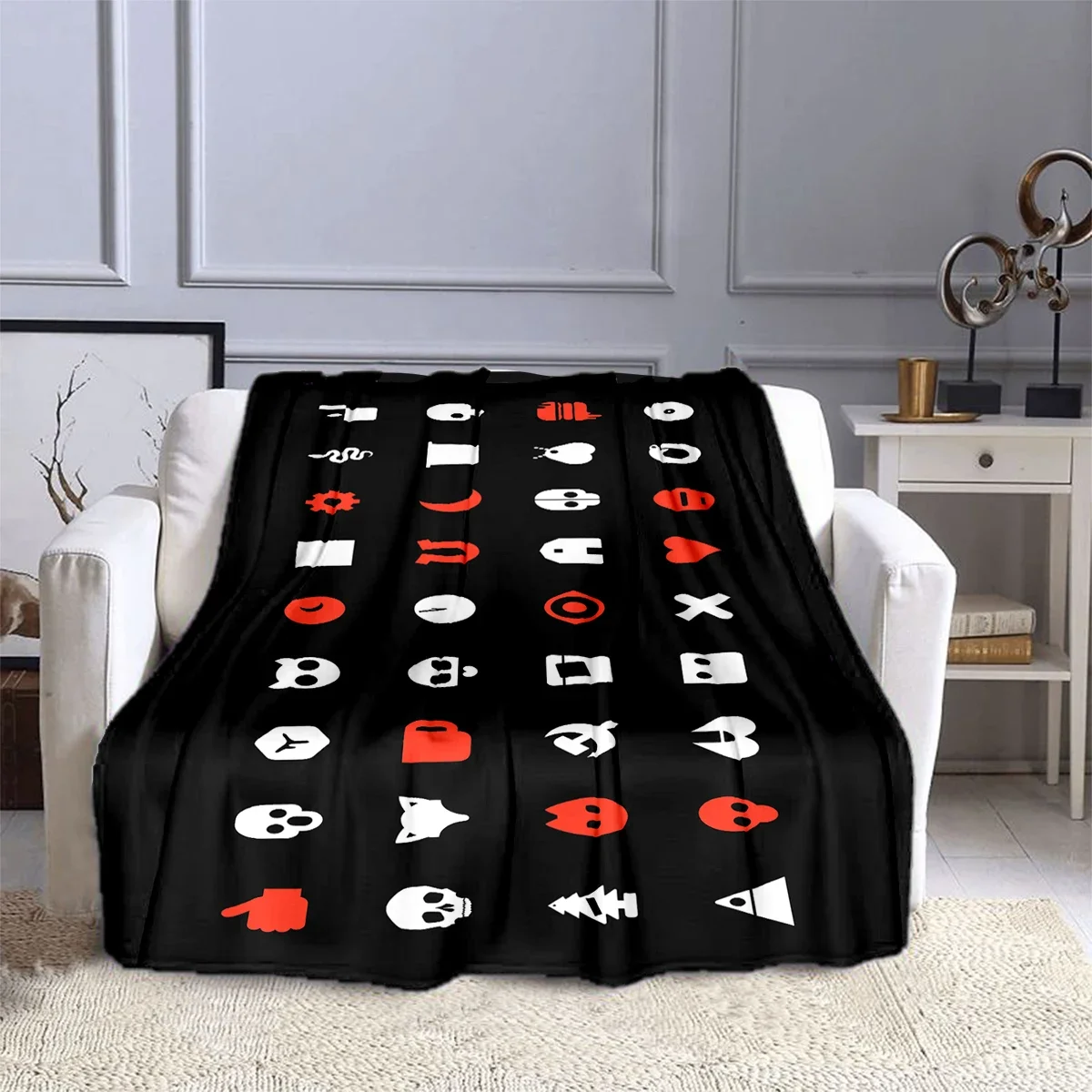 Cartoon Love Death Robots TV Anime Blanket Children's Blanket High Quality Flannel Blankets Soft Comfortable Home Travel Blanket