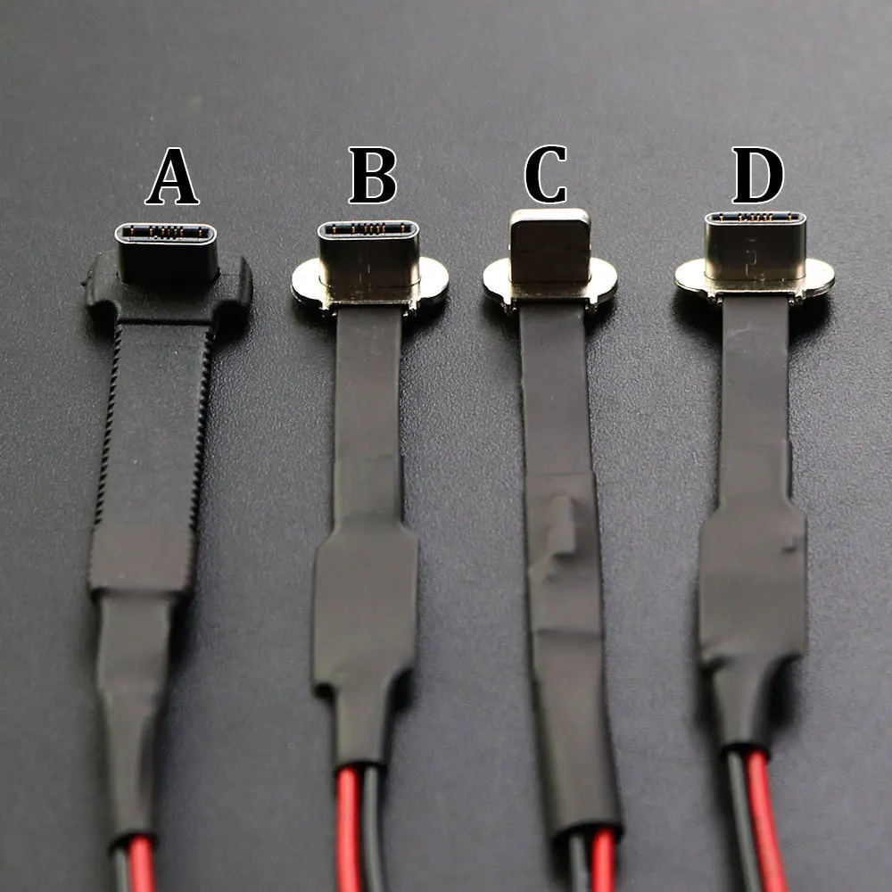 1Pcs Type-C/Apple/MICRO Charging Adapter FPC Soft Cable 2/3P W/ Resistor R1 Soft Flat Cable Male Charging Fast Wire Extension