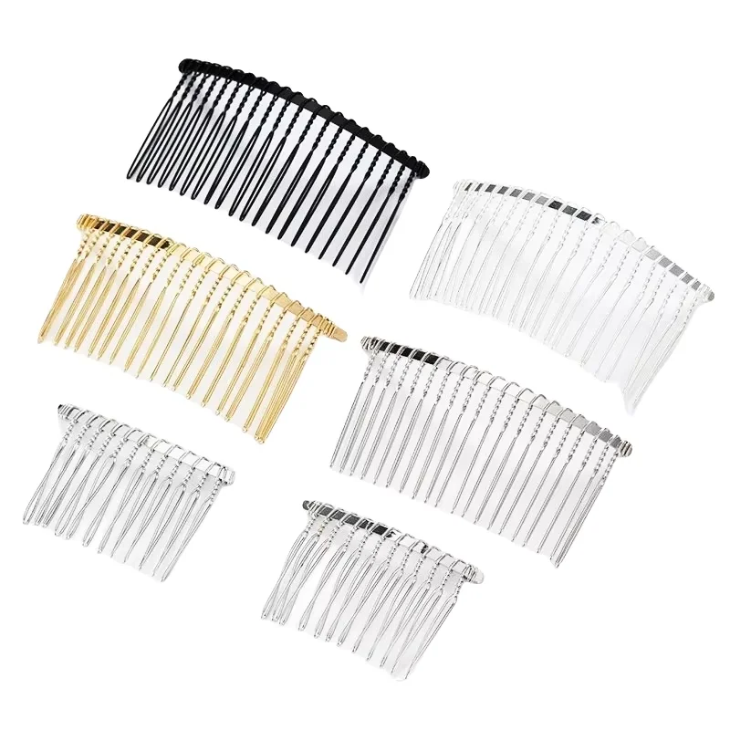 BoYuTe (20 Pieces/Lot) 12-15-20-25 Teeth Metal Iron Wire Hair Comb Diy Hair Jewelry Accessories Handmade Materials