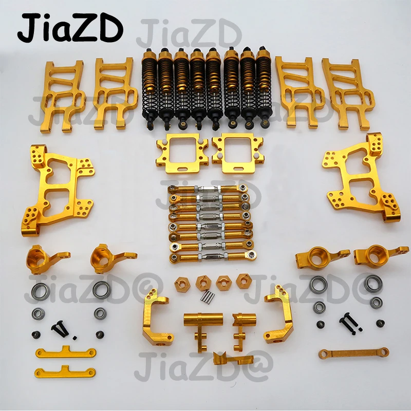 

1 Set For HSP Monster Truck1/10 94108/ 94111 RC CarAluminum Alloy Upgrade Parts Kit Steering Rear Axle Shock Absorber