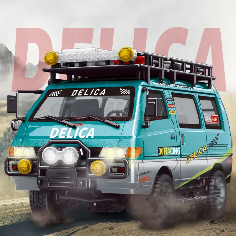 DeLica RC リモートコントロールおもちゃバス 1:24 スケールキャンプカーモデルボーイズシミュレーション車両グッズミニチュアギフト