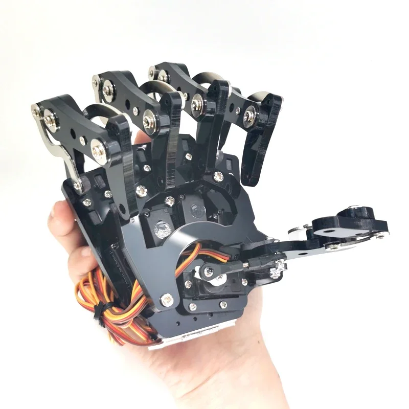 5 Dof Robot Hand with Five Fingers Servo Control Left Right Bionic Palm Assembled Gripper for Arduino/ESP32 Programmable Robot