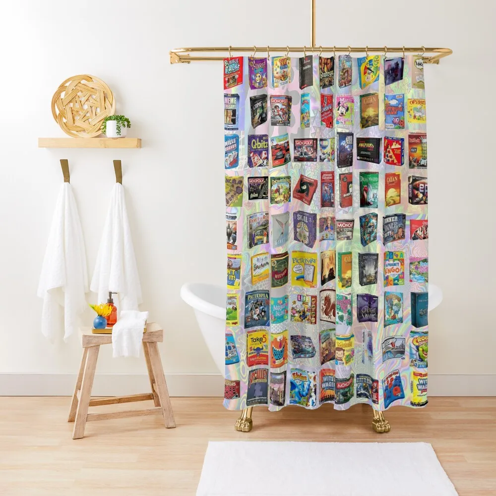 

Board Games Shower Curtain Bathroom Accessorys Bathroom Shower Curtain