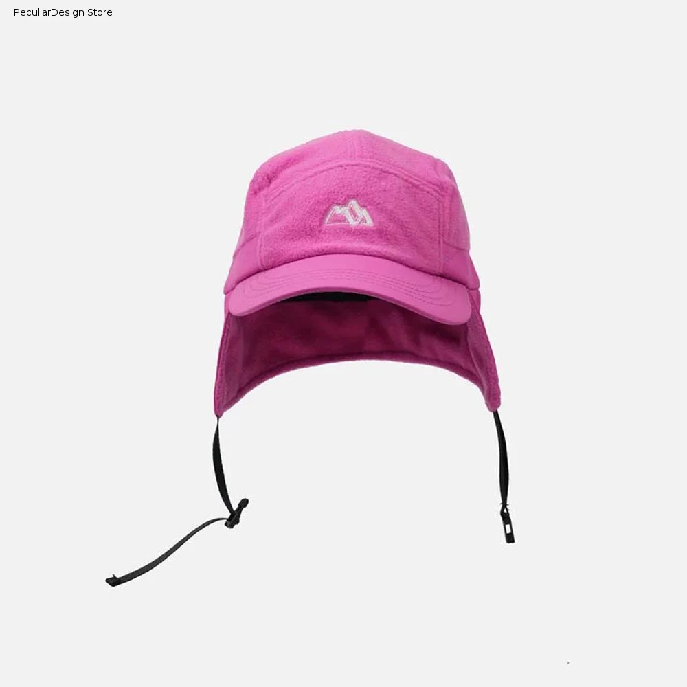Japanese Style Ear Protection Cap Lightweight Multi-functional Earflaps Visor Hat Thickened Polar Fleece Windproof Pilot Cap