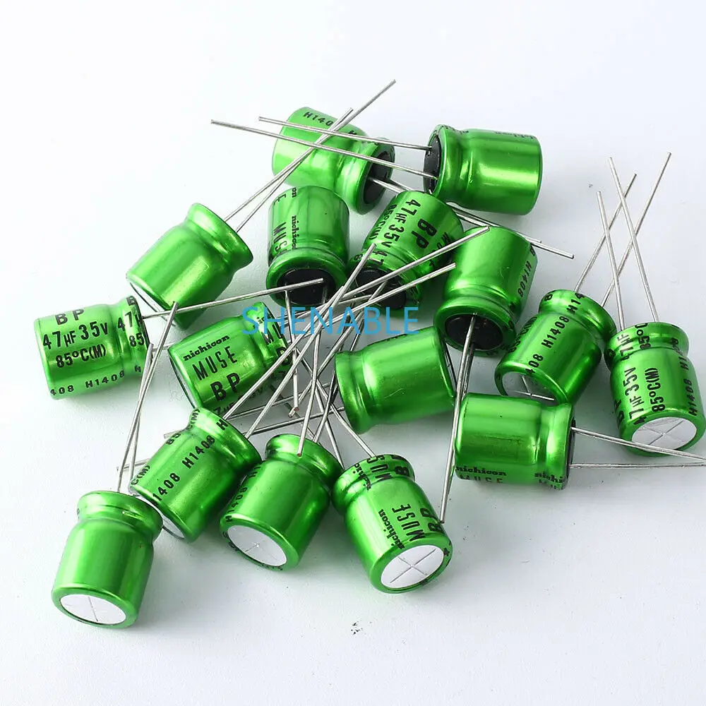 JAPAN 2PCS Nichicon MUSE ES BP 47uf 35v 47mfd Audio Capacitor Caps