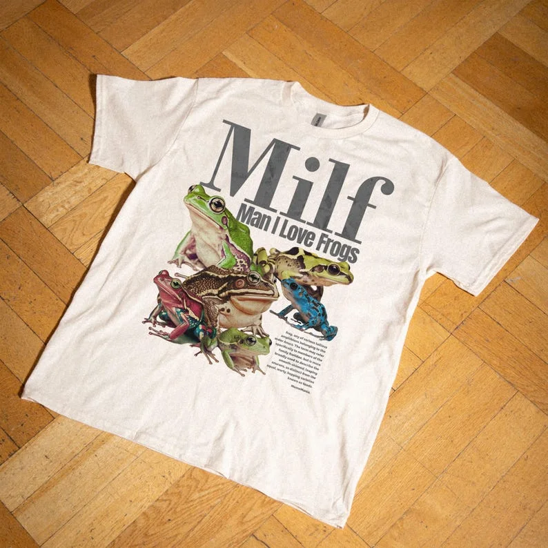 المتأنق، أنا أحب الضفدع الميمات الضفدع تيز ريترو للجنسين الهجومية للجنسين غير مناسبة مضحك الكمامة الهدايا الجنرال Z الميمات تيز ملابس الشارع القمم