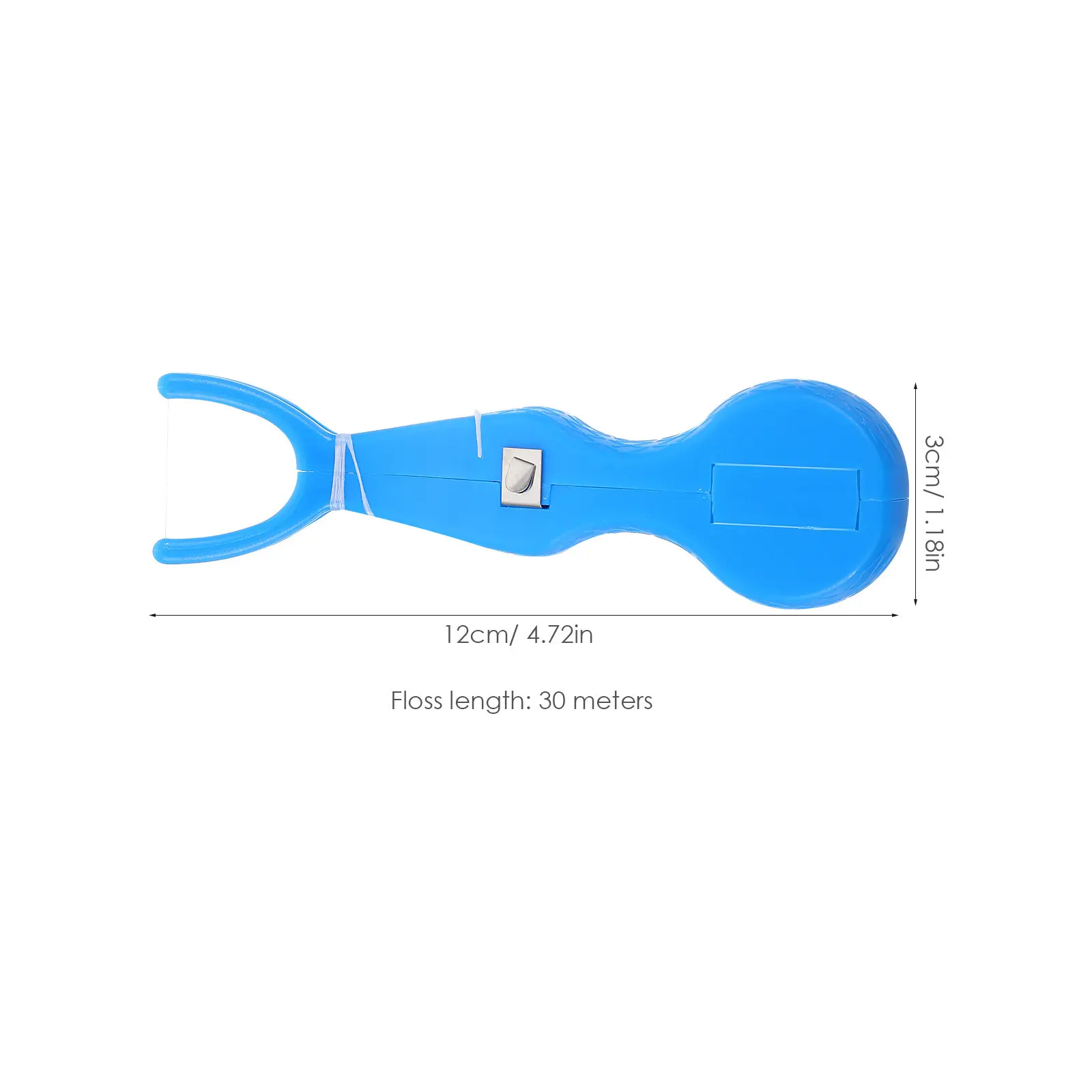 2Pcs Plastic Dental Floss Picks Ultra Thin Wire Easy Grip Remove Plaque Food Residue Freshen Breath Teeth Cleaner Blue