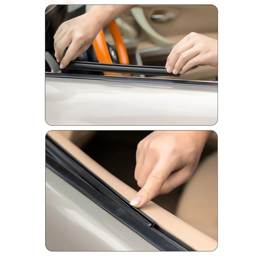 2 قطعة نافذة السيارة ممسحة شفرة مرنة قابل للتعديل المطر مكشطة للجانب لنافذة ممسحة شفرة غسل وصيانة #3