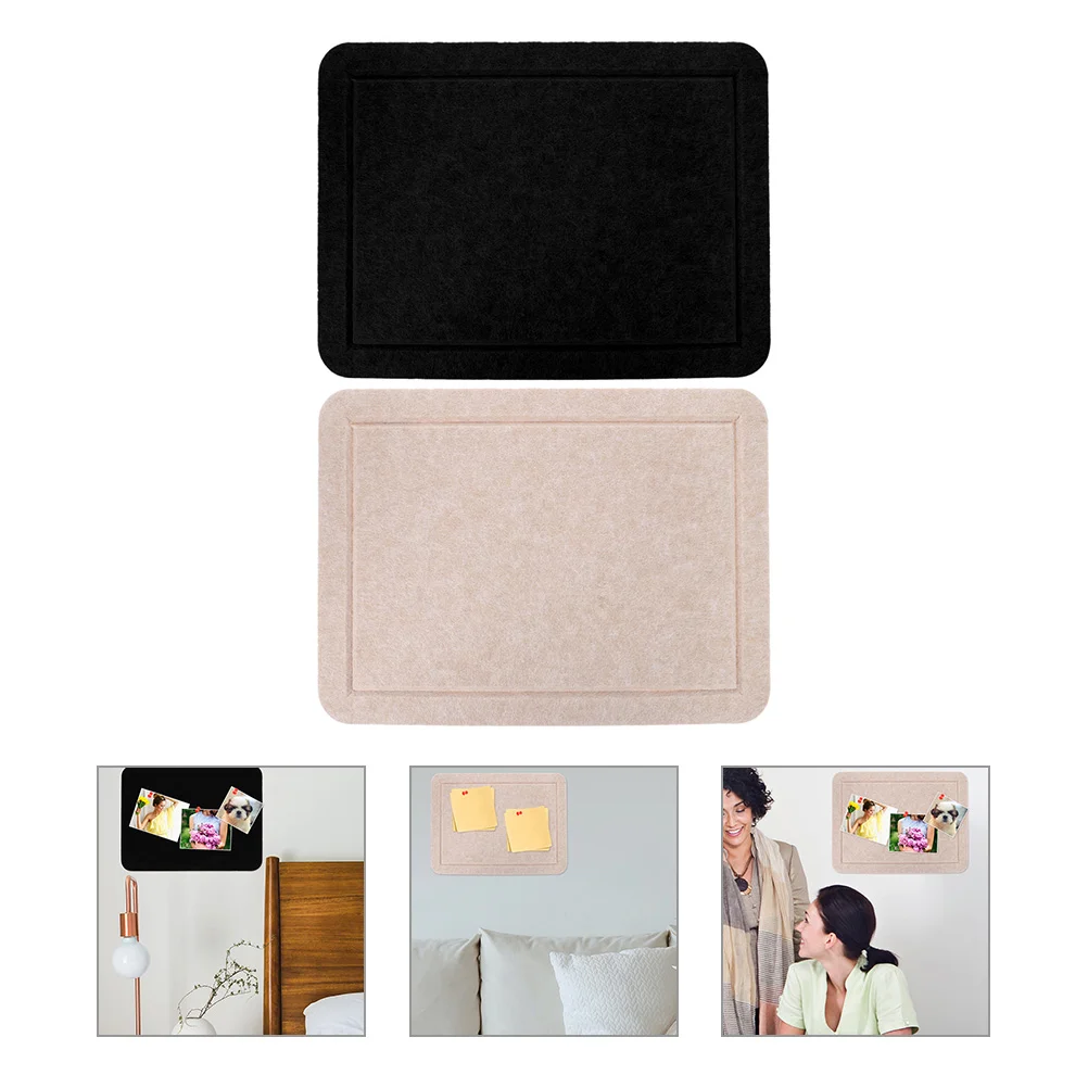 

2Pcs Felt Pin Board Decorative Felt Board Wall Bulletin Board Small Felt Board Office Supply office board for wall organizer