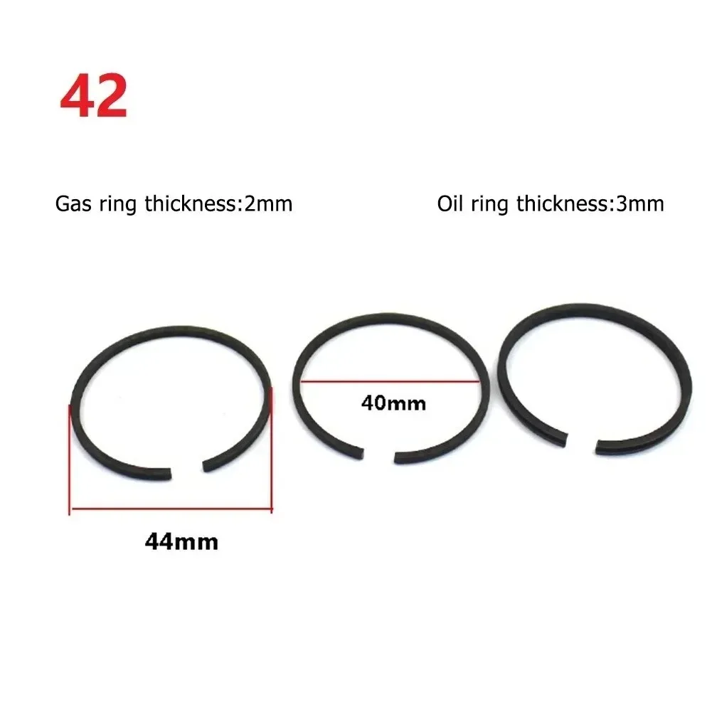 3pcs Air Compressor Piston Rings Set For 42/47/48/51/52/65mm Cylinder Diameter Air Compressors Air Pumps Pneumatic Parts