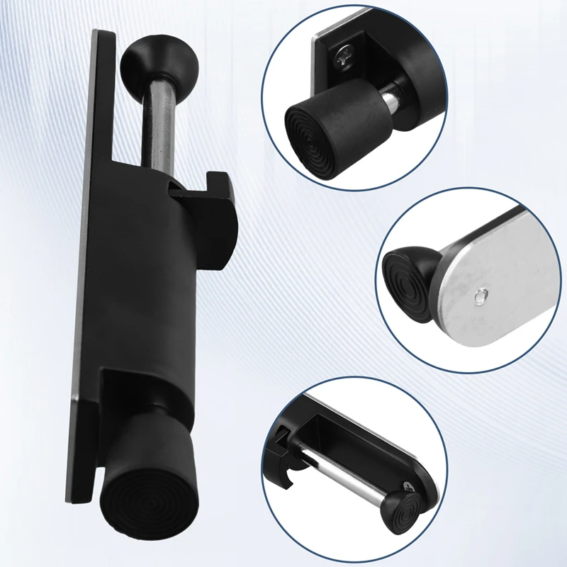 Spring Loaded Door Stopper Foot-Operated Lever Door Stop Telescope Door Stopper Adjustable Position Door Lock Holder