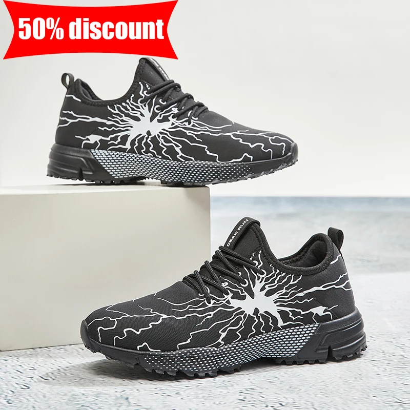 Modern Men's Breathable Mesh Running & Tennis Shoes, Lightweight Non-Slip, Spring 2026_voghion.com