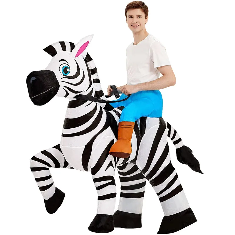 

Adult Kids Duck Horse Inflatable Zebra Costumes Anime Mascot Fancy Role Play Purim Halloween Party Cosplay Costume Dress Suit
