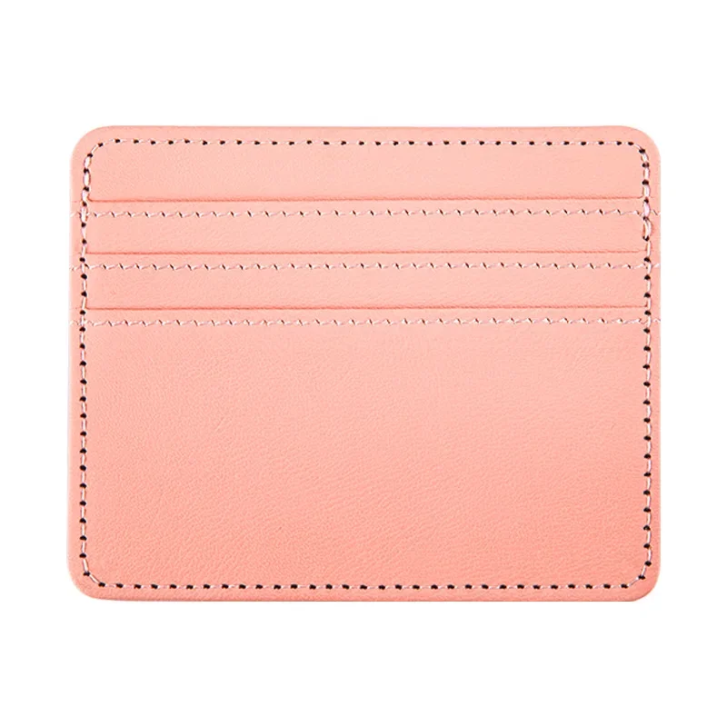 Portefeuille ultra fin pour homme et femme, mini porte-cartes de crédit, simple, noir, petite pièce de monnaie, pochette en poudre, 1 pièce