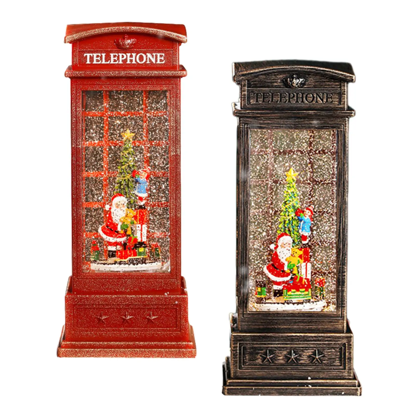 

Christmas Snow Globe with Music and Light Snowing for Bedroom Festival Decor
