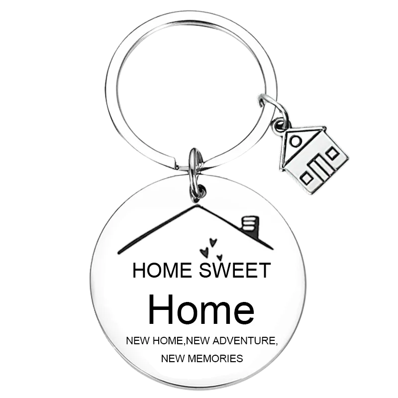 New New Home Keychain Pendant First Home Gift New House Key Chain Housewarming Realtor Closing Gifts