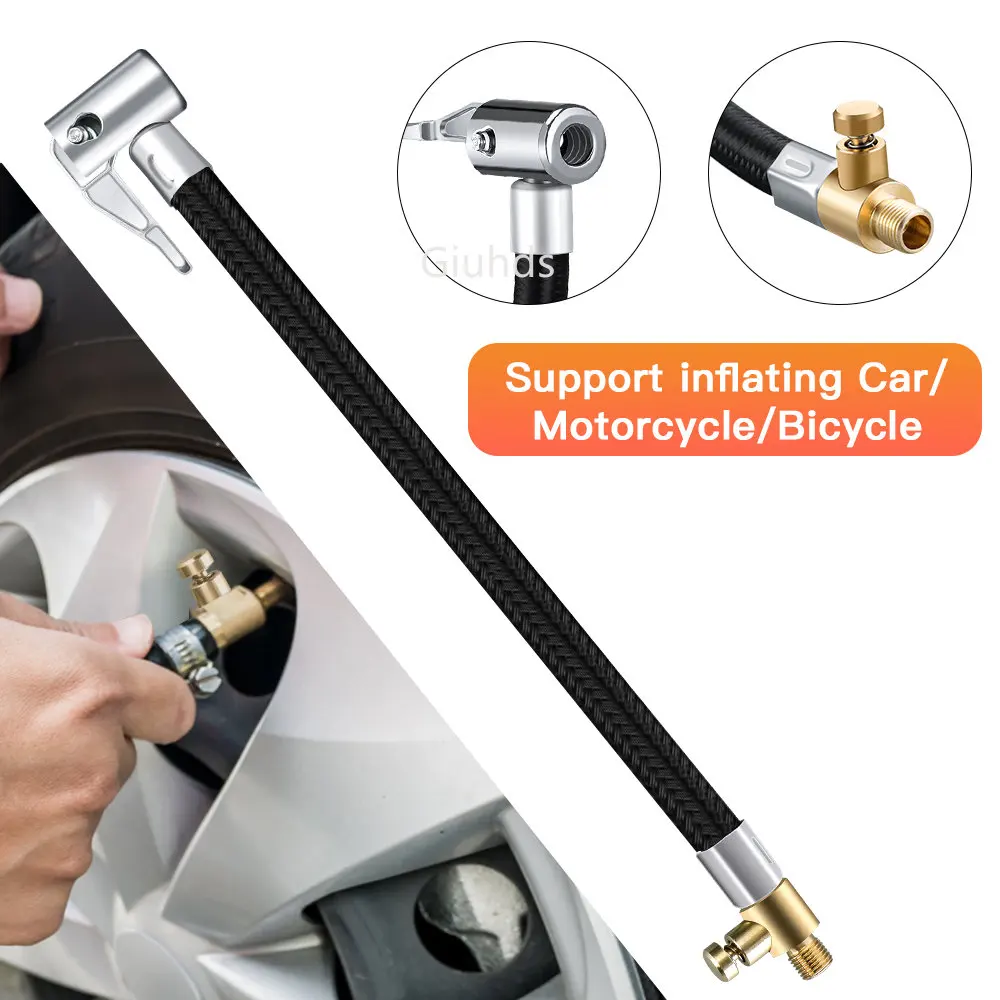 For Xiaomi Electric Air Compressor 1S Car Tire Air Inflator Hose Inflatable Pump Extension Tube Adapter Twist Tyre Locking Bike