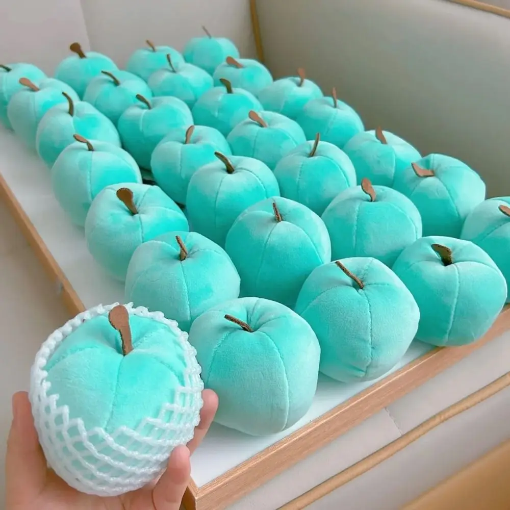 Regalo creativo Peluche da 10 cm Morbido antistress Decomprimere Giocattolo di frutta Colore blu Cotone PP Piccolo ornamento