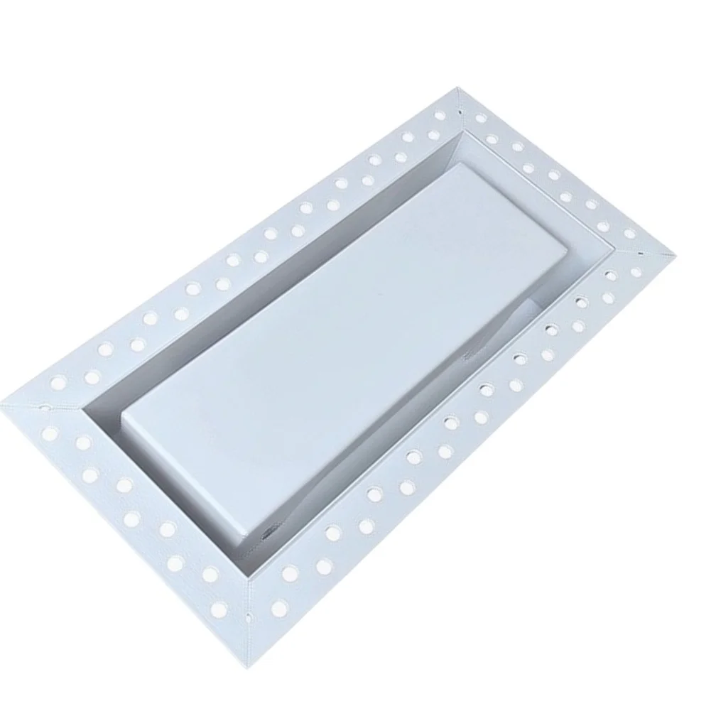 Frameless= Air Return Grille For Central AC Embedded Vent For Home Bathroom Kitchen Humidity Resistant White Finish Duct Cover