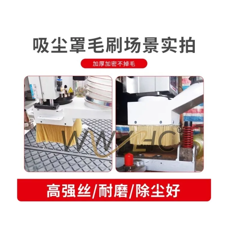 100×70mm Soft Wool Dust Brush Gold Black White for Engraving Cutter Vacuum Cover Countertop Cleaning