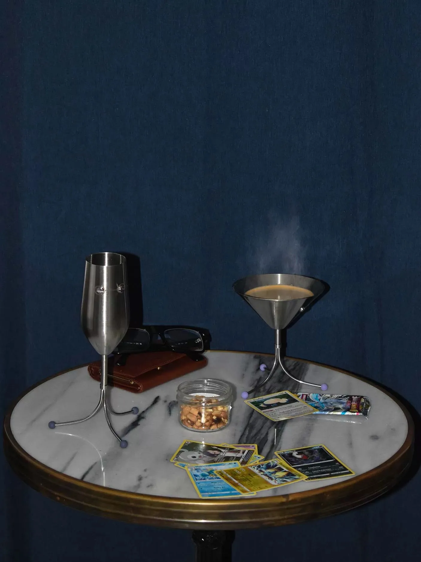 Designer Stainless Steel Tableware Set,Creative Wine Glasses&Champagne Flutes,Trays,Premium Tableware Gift Set Holiday Presents