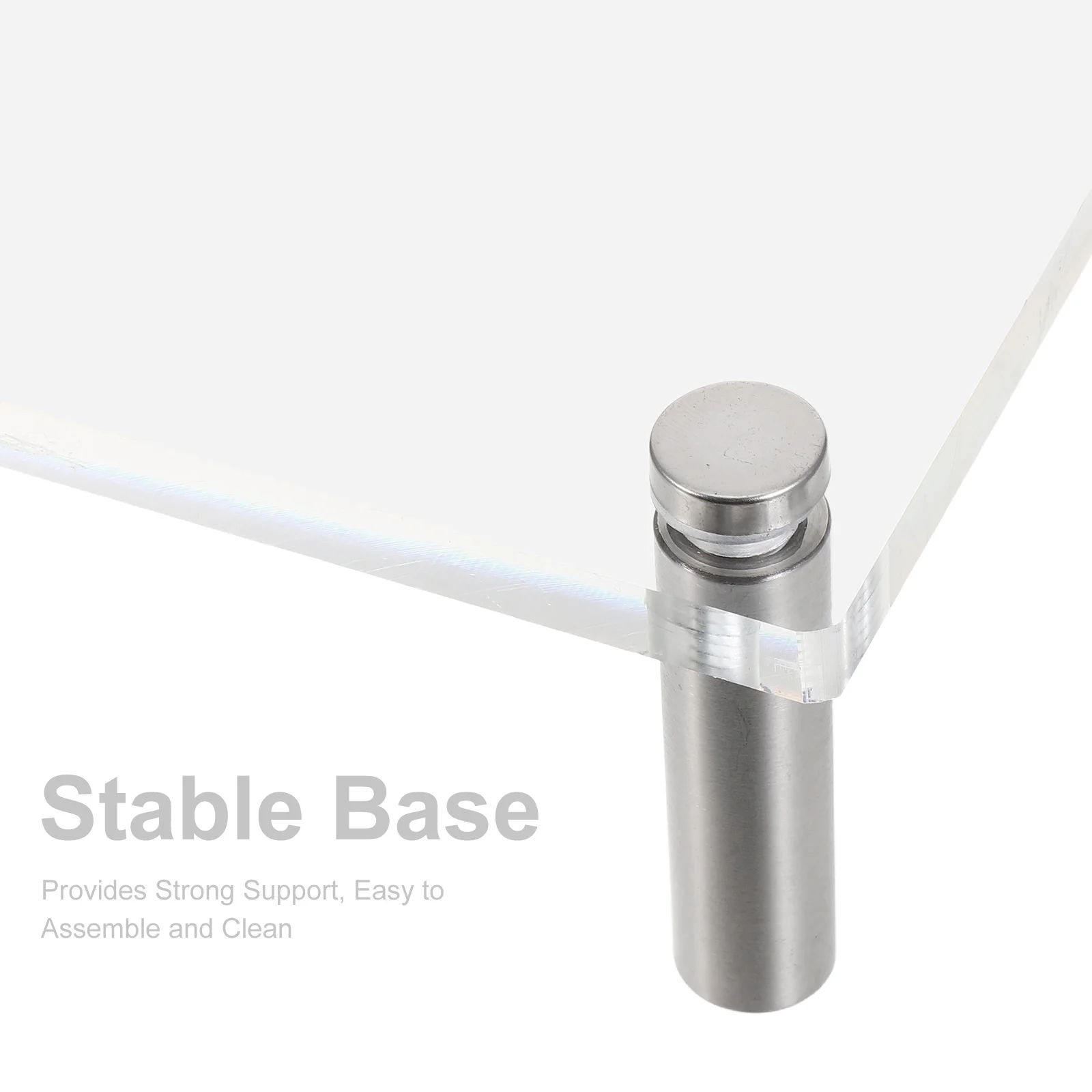 Small Computer Monitor Riser Stand 50*20Cm Clear Acrylic Tabletop Desk Shelf Elevated Display Platform For Pc Laptop Screen