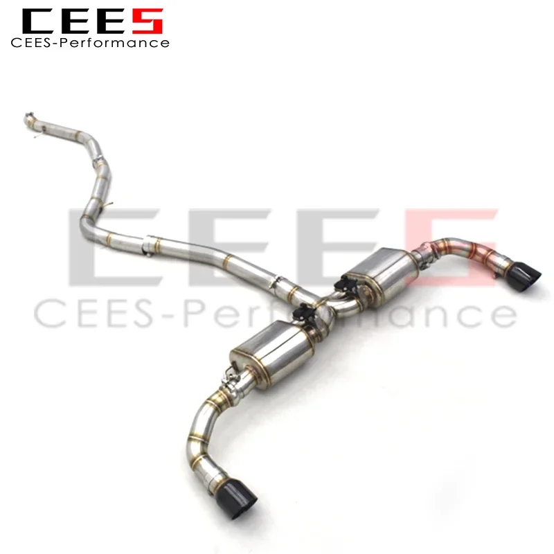 CEES  outlet high quality Stainless Steel Valve Exhaust Exhauster System For BMW X5 F15 Tuning Exhaust Muffler Pipes