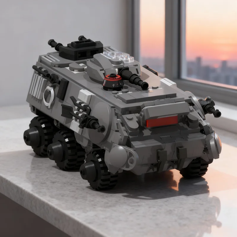 646pcs MOC Star Battle Imperial Light Utility Transport Wheeled Model Building Toy Blocks Construction Christmas Gifts Education