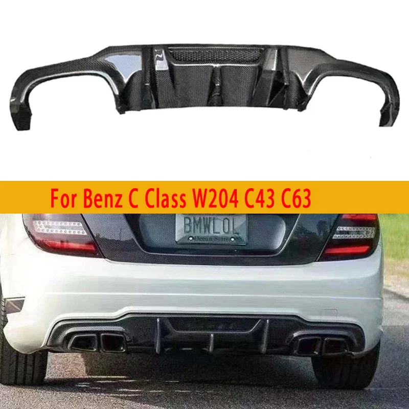 

Диффузор для заднего бампера Mercedes Benz C Class W204 C63 C43 12-14 из углеродного волокна