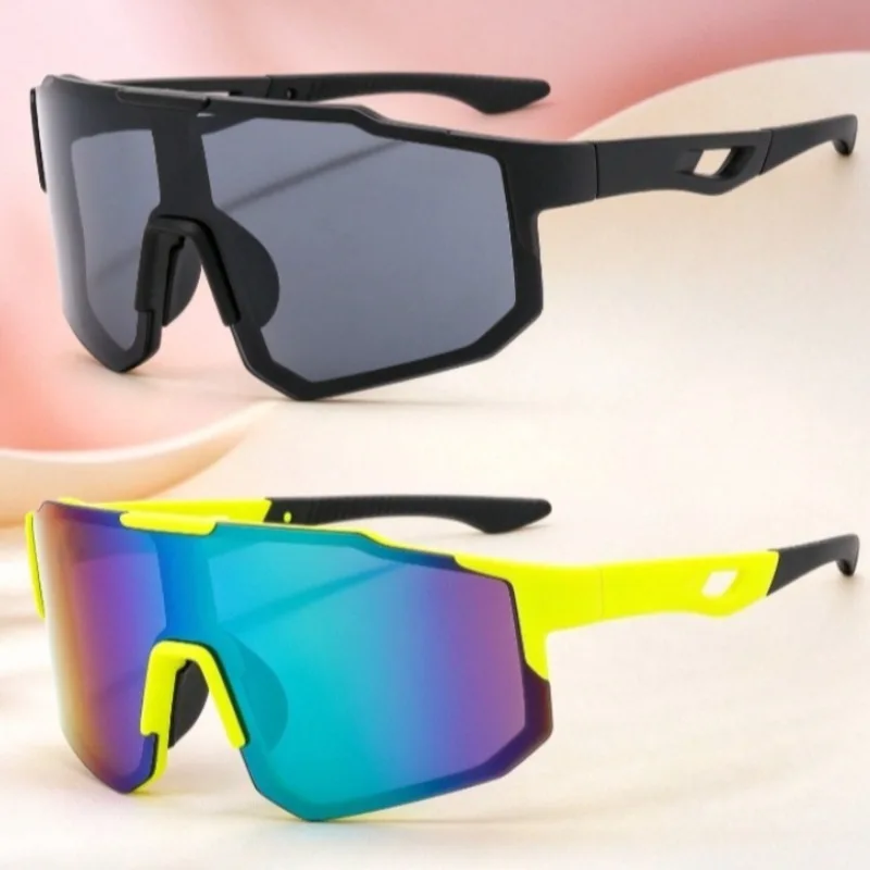 2PCS Cycling Hiking Sports Goggles Men, MTB Road Bike UV400 Protection Eyewear