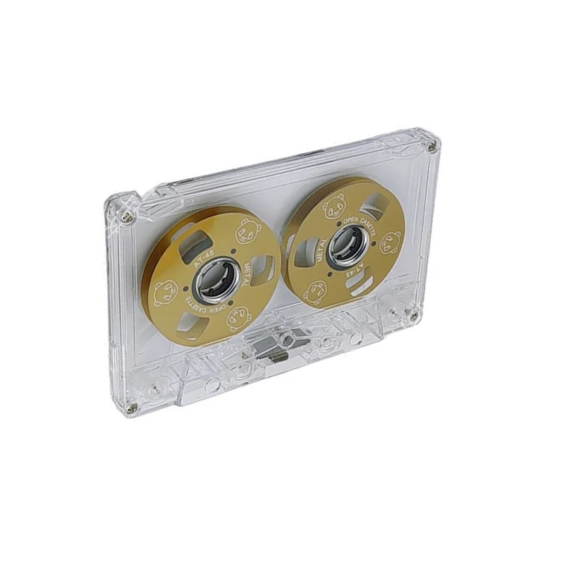 A13E-Blank Cassette Retro Transparent Shell With Cassette For Music Recording Audio Accessories