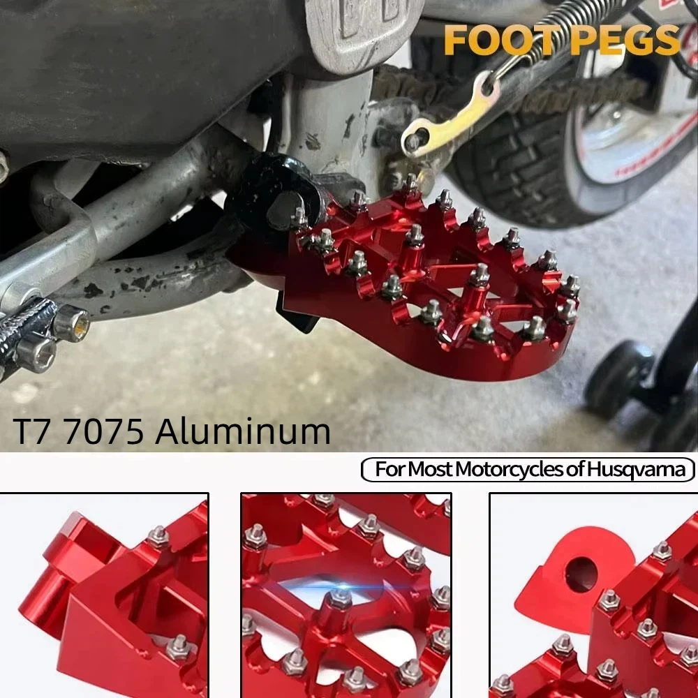

Подножки для педалей для Husqvarna WR125 WR250 WR300 TC250 TC570 TE250 TC450 TE310 TE450 TE510 CR125 SM400R TC449 Мотоцикл