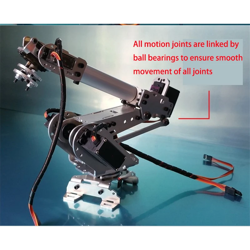 6-axis Robotic Arm Abb Industrial Robot Arm Model Multi-Dof Manipulator Claw Gripper with 6pcs MG996R for Arduino DIY Project