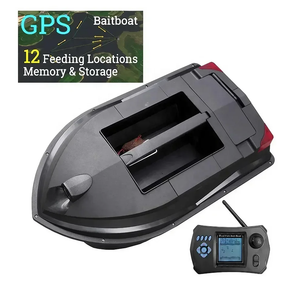 Free Shipping TL380E Fishfinder Plastic ABS Sonar Auto Cruise GPS Autopilot Dual Hull RC Bait Boat Carp Fishing Baitboat on Sale