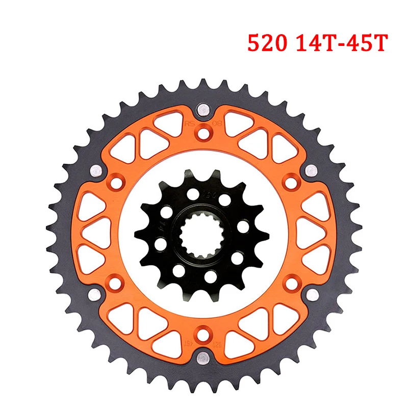 Motorcycle 14T 45T 46T 47T 48T 49T 51T 52T Front & Rear Sprocket For 690 620 640 L LC4 Rally SM SMC SMR 790 890 Adventure R